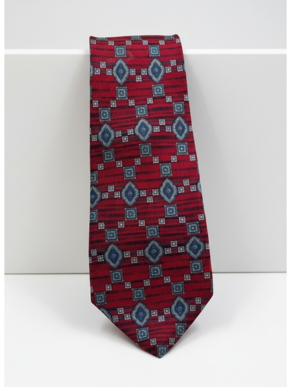 Don Loper Beverly Hills Vintage Silk Tie Geometric Pattern